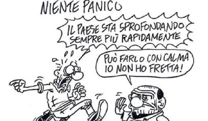 Vauro: panico in borsa