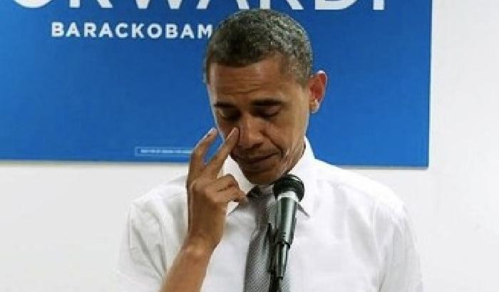 Obama piange davanti al suo staff (video)