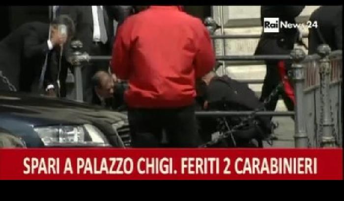 Sparatoria a palazzo Chigi (il video)