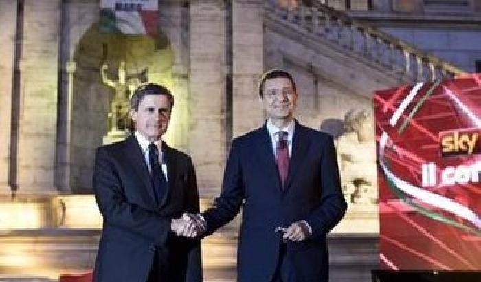 00B04E-NEWS_86851 Confronto tv a Sky: Marino batte Alemanno