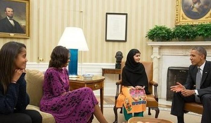 Malala da Obama alla Casa Bianca: stop ai droni in Pakistan