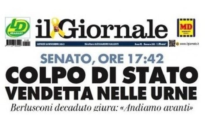 Colpo di stato: l'elegante reazione del Giornale