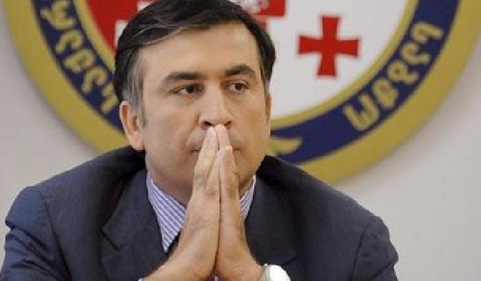 L'ex presidente georgiano Mikhail Saakashvili 