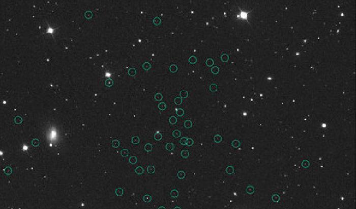 Cerchiate in verde le stelle appartenenti alla galassia Segue 1