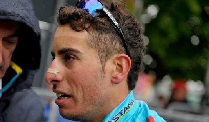 Fabio Aru, sesto all'arrivo e primo italiano in classifica generale