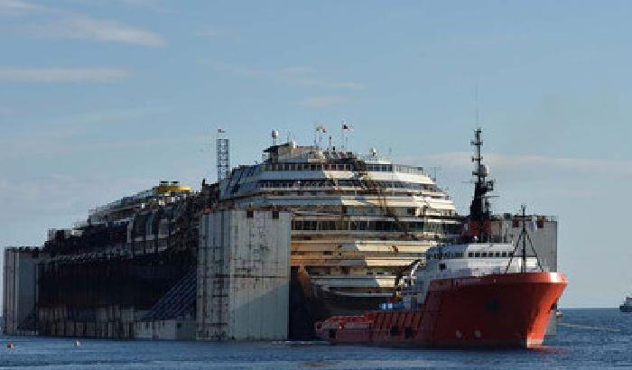 La Concordia procede spedita verso Genova