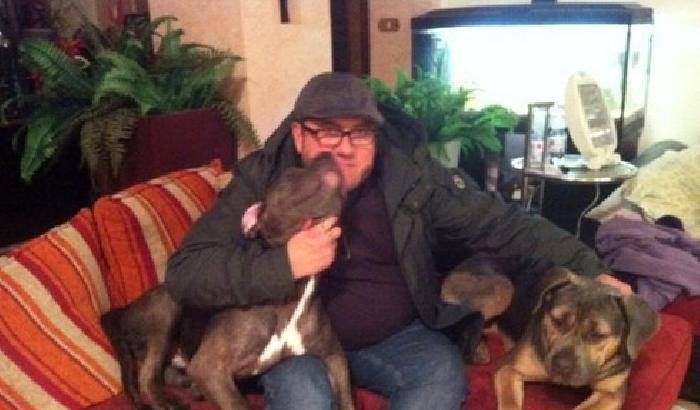 Daniele De Santis con i suoi cani