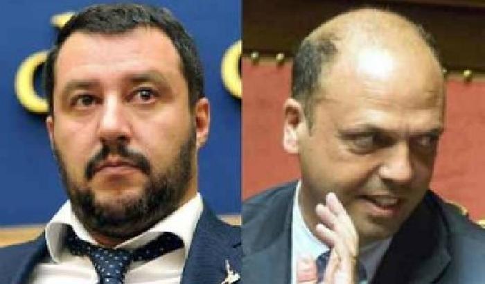Alfano contro Salvini: non giocare a nascondino con la scorta