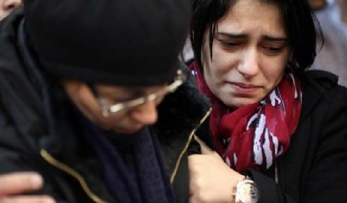 Dolore ai funerali delle vittime