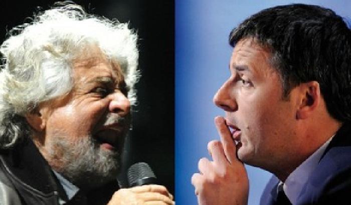 Matteo Renzi e Beppe Grillo