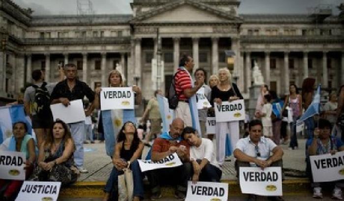 La manifestazione per Nisman