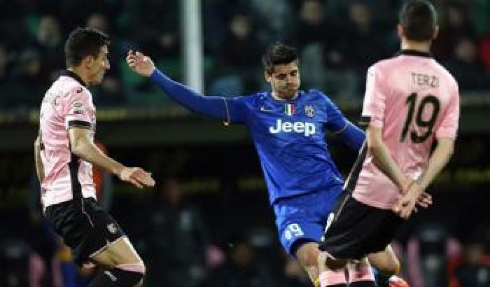 Basta un gol di Morata, la Juve batte il Palermo