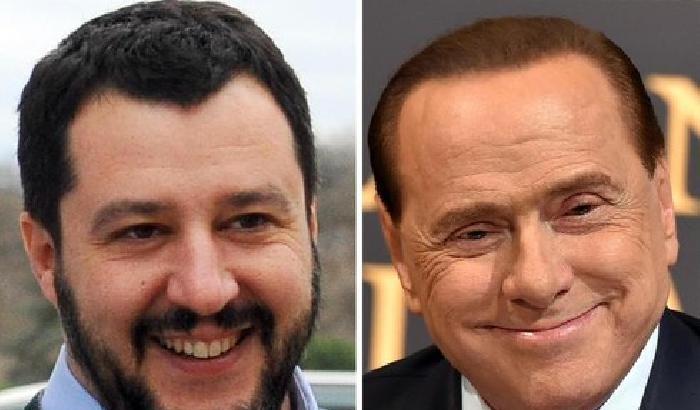 Matteo Salvini e Silvio Berlusconi