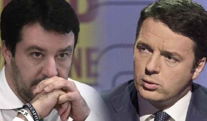 Matteo Salvini e Matteo Renzi