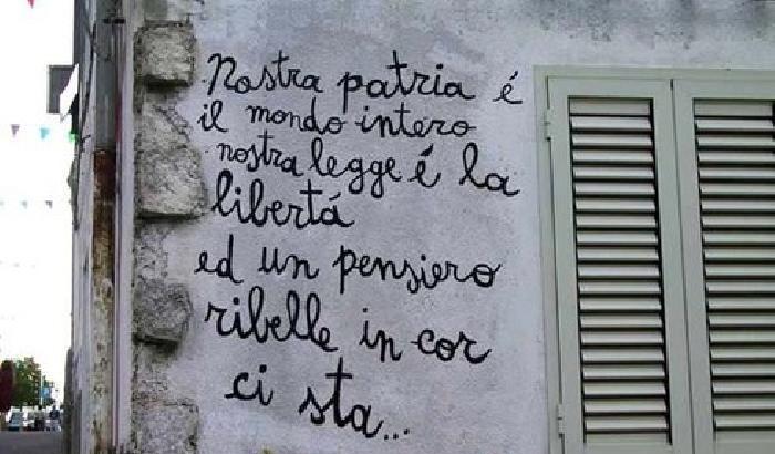 Orgosolo, murale dedicato al poeta anarchico Pietro Gori