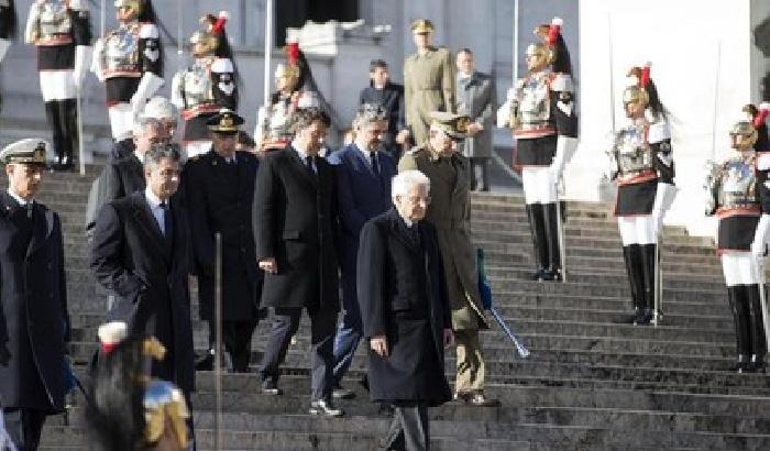 Liberazione, la cerimonia all'Altare della Patria