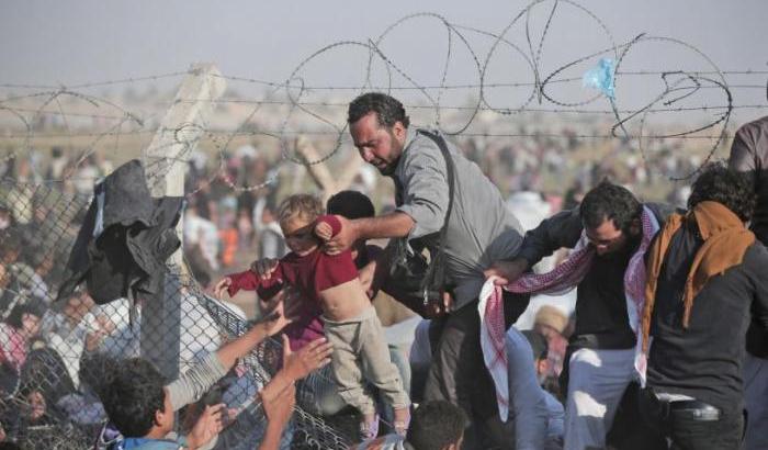Confine tra Turchia e Siria, immagine d'archivio