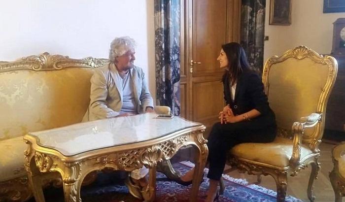 Beppe Grillo e Virginia Raggi