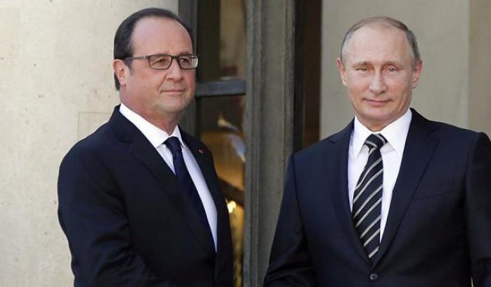 Hollande verso rottura con Putin: in dubbio se riceverlo a Parigi