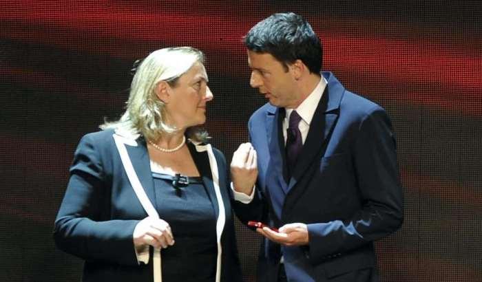 Laura Puppato con Matteo Renzi