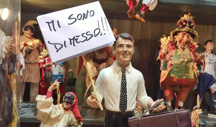 A San Gregorio Armeno c'è già la statuina del dimissionario Renzi