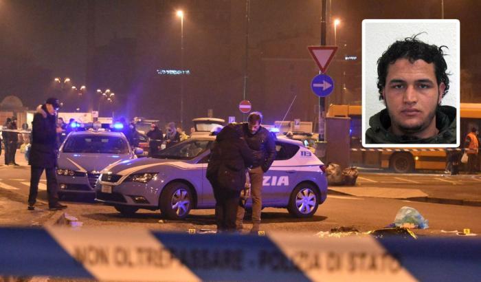 Il luogo dell'uccisione di Anis Amri