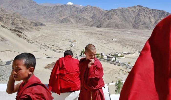 Giovani monaci tibetani