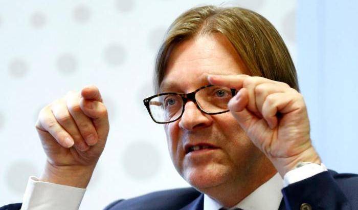 Il capogruppo dell'Alde Verhofstadt