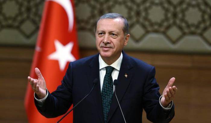 Il presidente della Turchia Erdogan