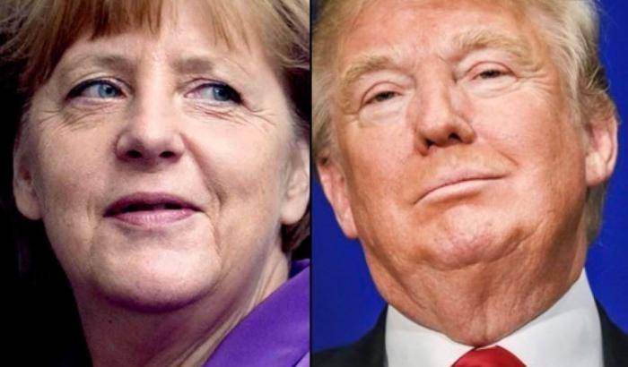 Angela Merkel e Trump