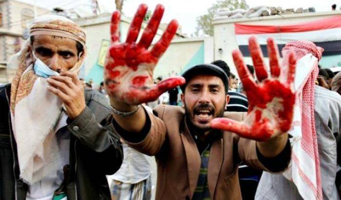 034693-proteste-contro-i-bombardamenti-sui-civili-nello-yemen Proteste contro i bombardamenti sui civili nello Yemen