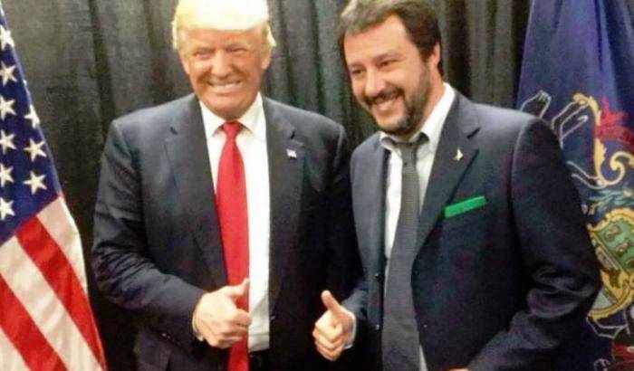 Salvini fa il paggio e twitta a Trump: #Godonaldgo