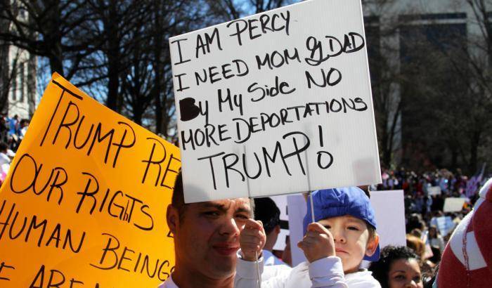 Partecipanti all'iniziativa A Day Without Immigrants