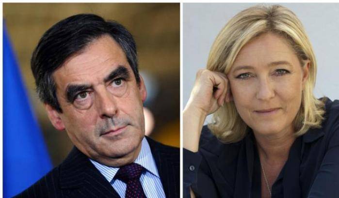 Fillon e Marine Le Pen