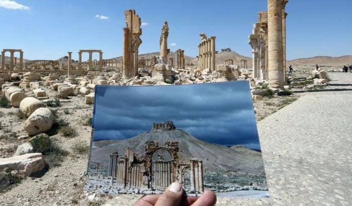 Palmira prima e dopo l'Isis