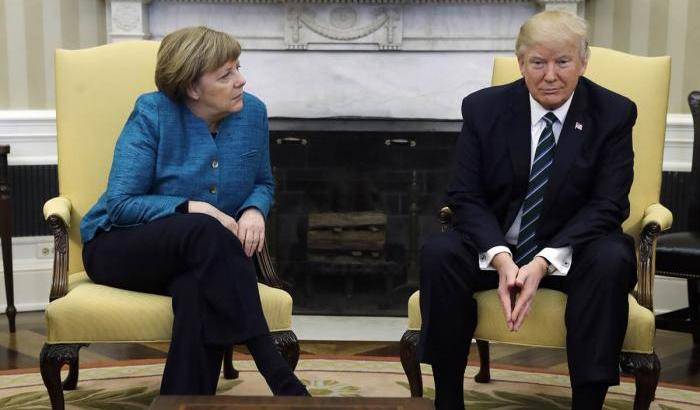 Angela Merkel e Trump