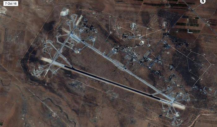 La zona colpita dall'attacco Usa