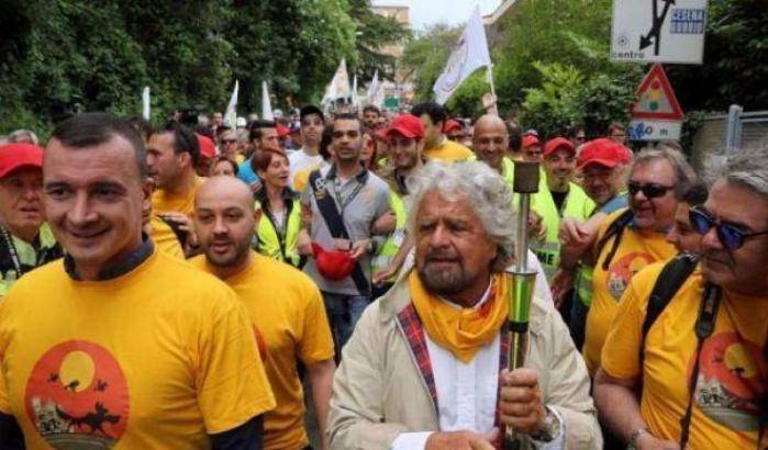 Grillo nella marcia verso Assisi