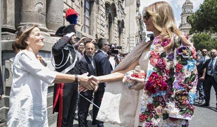 Melania Trump a Taormina
