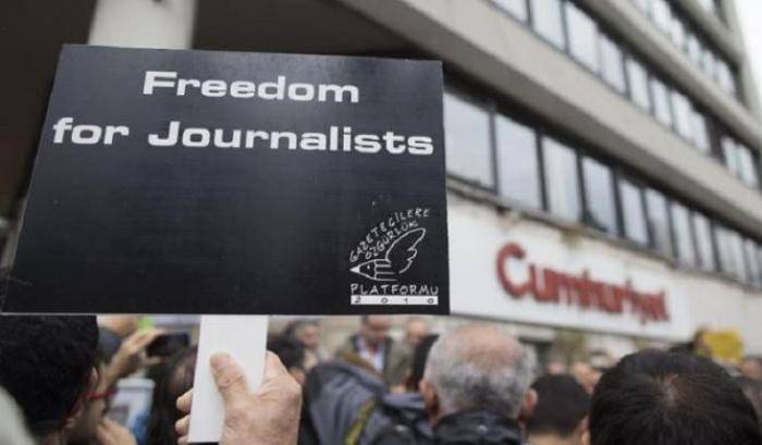 Proteste per la libertà di stampa in Turchia