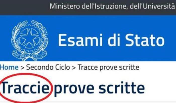 Esame di maturità: "Traccie" con la i, l'ennesima gaffe del Miur