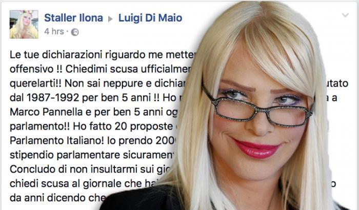 Cicciolina contro Di Maio: "Io sulla Black List dei vitalizi, chiedi scusa o ti querelo"