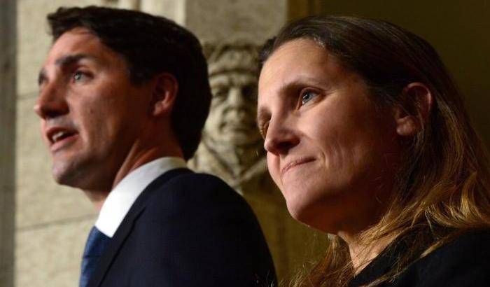 Trudeau e Chrystia Freeland