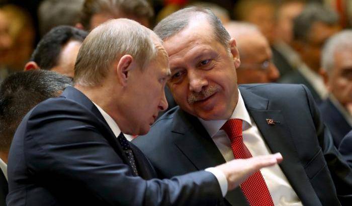 0004AF44-putin-e-erdogan Putin e Erdogan