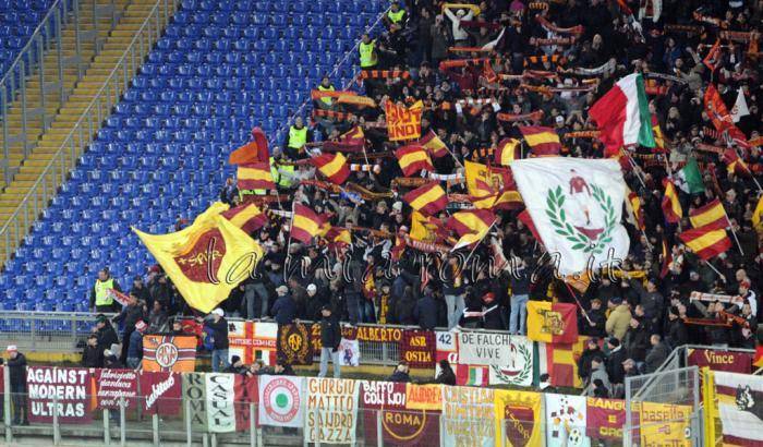 Gli ultras della Roma