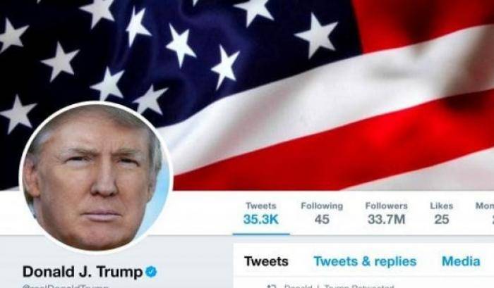 L'account Twitter di Trump