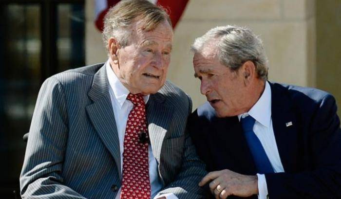 0004BC63-george-hw-bush George H.W. Bush e il figlio