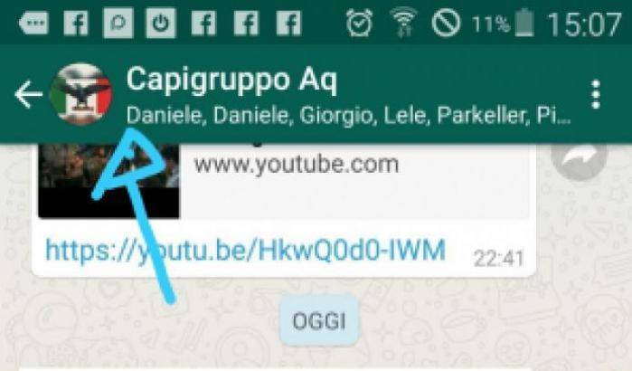 La chat su whatsapp