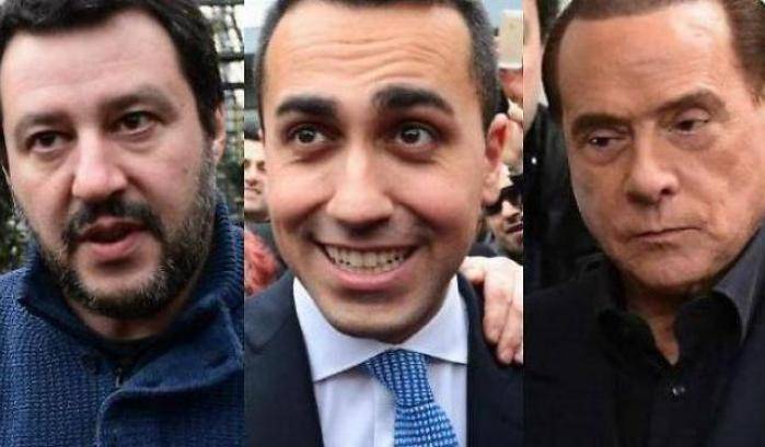 Salvini, Di Maio, Berlusconi