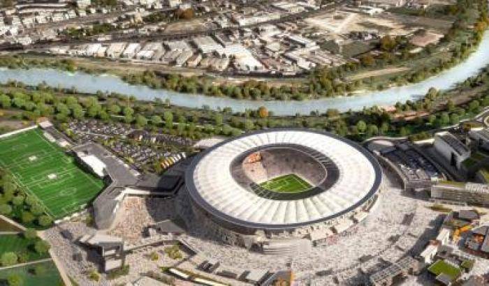 Il progetto dello stadio della As Roma